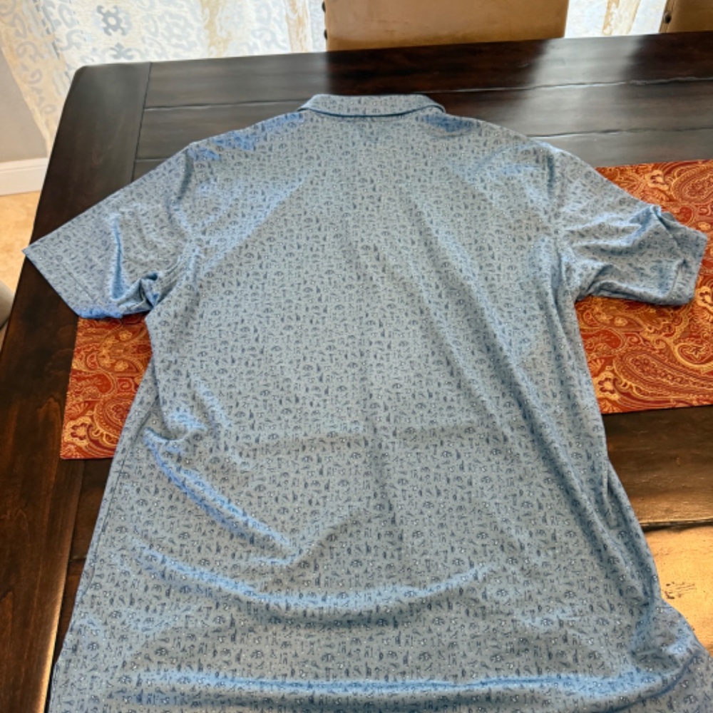 Peter Millar Men's Medium Rainfall Hole In One Performance Jersey Polo MSRP $110 - Picture 4 of 7